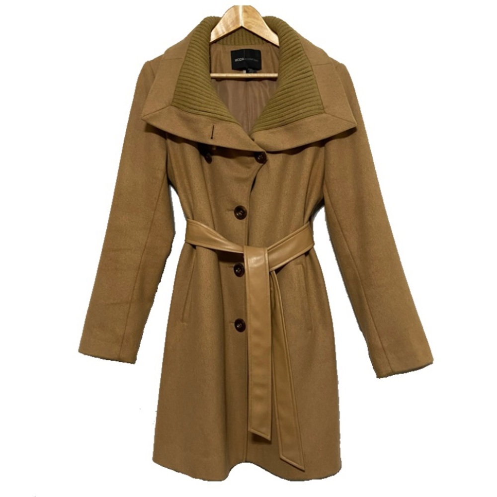 Moda International camel color pea coat